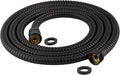 Hibbent All Metal Shower Hose, 90 Inch Stainless Steel Extra Long Shower Hose Replacement, Anti-Twist Flexible Bathroom Handheld Shower Head Hose Extension with Brass Insert & Nut, Matte Black