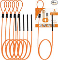 32 Inch Drain Snake, Anti-Break Metal Hair Removal Tool with Nylon Coating Sink Snake, Drain Cleaner Hair Catcher Remover for Shower, Bathroom Sink Tub(6 Pack)