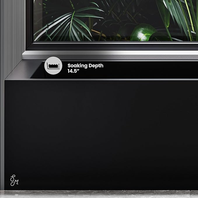 Voltaire 60 in. x 32 in. Acrylic Matte Black, Skirted Alcove, Integral, Right-Hand Drain, Apron Bathtub