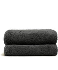 Italic Ultraplush 100% Australian Cotton Hand Towels - Set of 2 Luxury Hand Towels, Ultra Soft and Highly Absorbent 800GSM Towels for Bathroom,Shower, Hotel, and Spa (Charcoal)