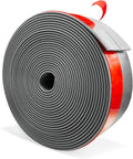 Wide Silicone Weather Stripping, 2 inch (W) x 20 Ft (L) Door Draft Stopper, Silicone Seal Strip for Doors Windows and Shower Glass Gap, Grey
