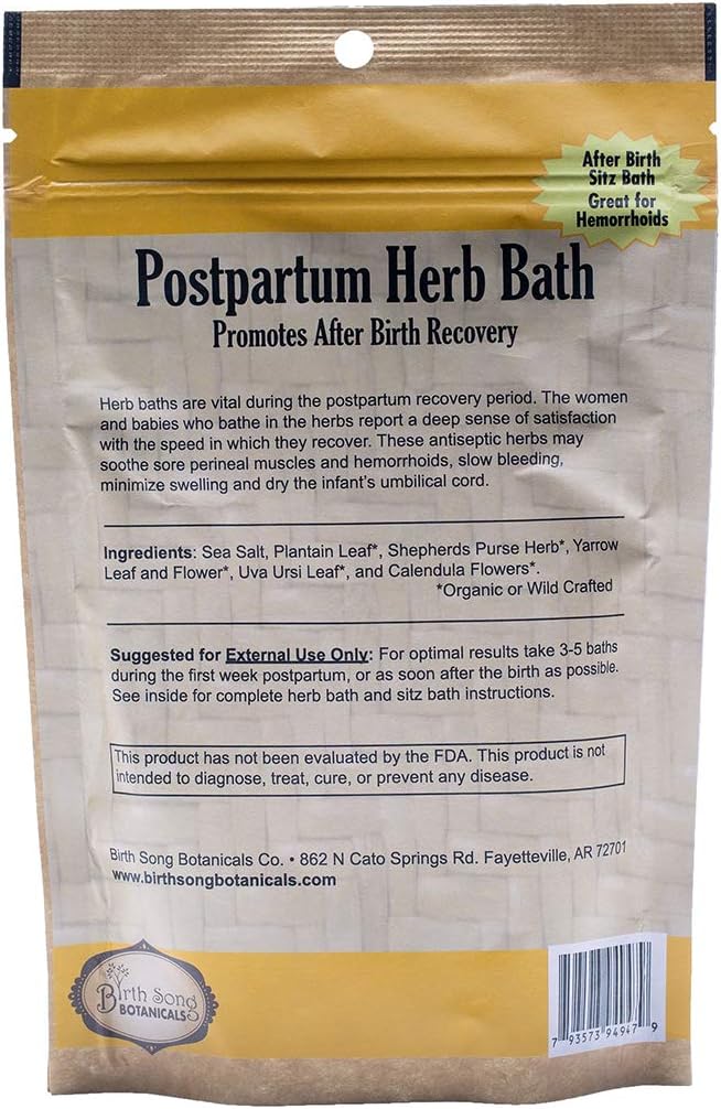 Birth Song Botanicals Postpartum Herb Bath 1PK