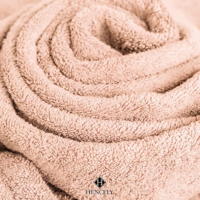 Hencely Bath Sheet Set of 2 - (35x64 Inches) - Luxury Extra Large Oversized Towels, 100% Cotton - Quick Dry, Highly Absorbent, Super Soft - Ideal for Spa, Hotel, Bathroom - (Bath Sheets 2 Pack, Peach)