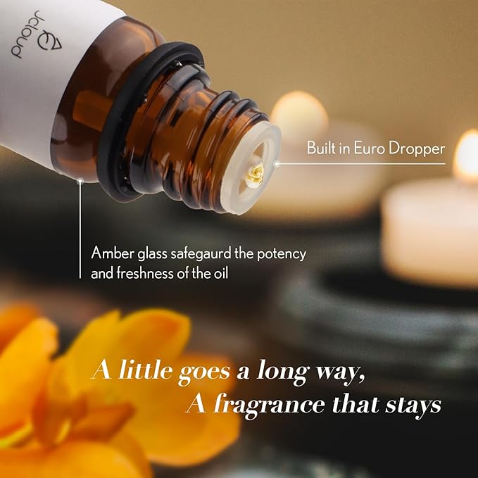 JCLOUD Sophisticated Allure Essential Oil - Inspired by Hilton Hotel Scent | Pure Aromatherapy Diffuser Oil with Jasmine and Cinnamon, Home Luxury Scents - 10mL