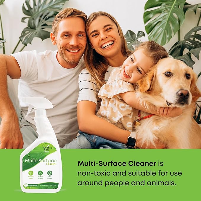 Good Salt Home Multi-Surface Cleaner Spray, Probiotic All Purpose Cleaner, Made in the USA, 32 Ounce Bottle