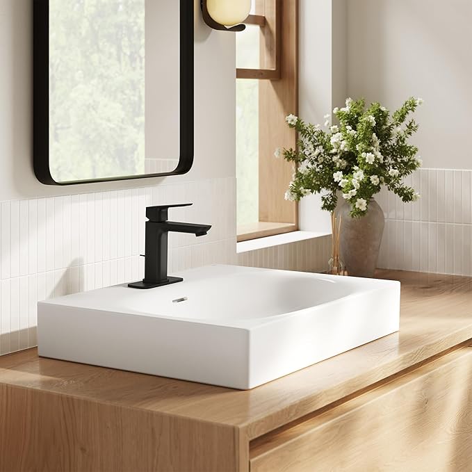 Grohe 1019202430 Cubeo Single Hole Single Handle M-Size Bathroom Faucet, 1.2 GPM, Matte Black