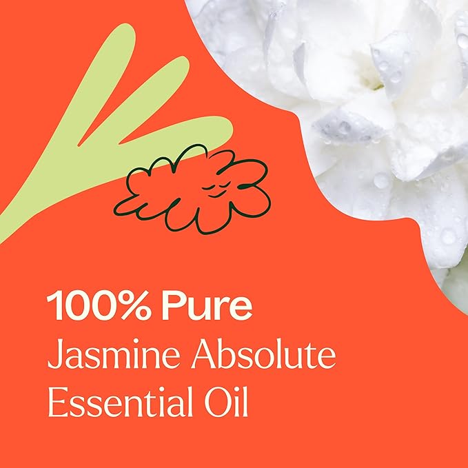 Plant Therapy Jasmine Sambac Absolute Essential Oil 100% Pure, Undiluted, Natural Aromatherapy, Therapeutic Grade 2.5 mL (1/12 oz)