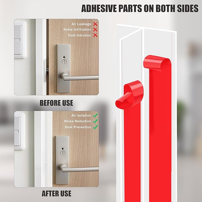 20Ft T-Shaped Door Draft Stopper, Silicone Weather Stripping Seal Tape for Doors and Windows - White, 1.38" Wide (35mm)