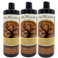 Dr. Woods Pure Almond Oil Liquid Castile Soap - Natural Cleansing for Face, Hands, and Body, for Men and Women - 32 Fl Oz, Pack of 3