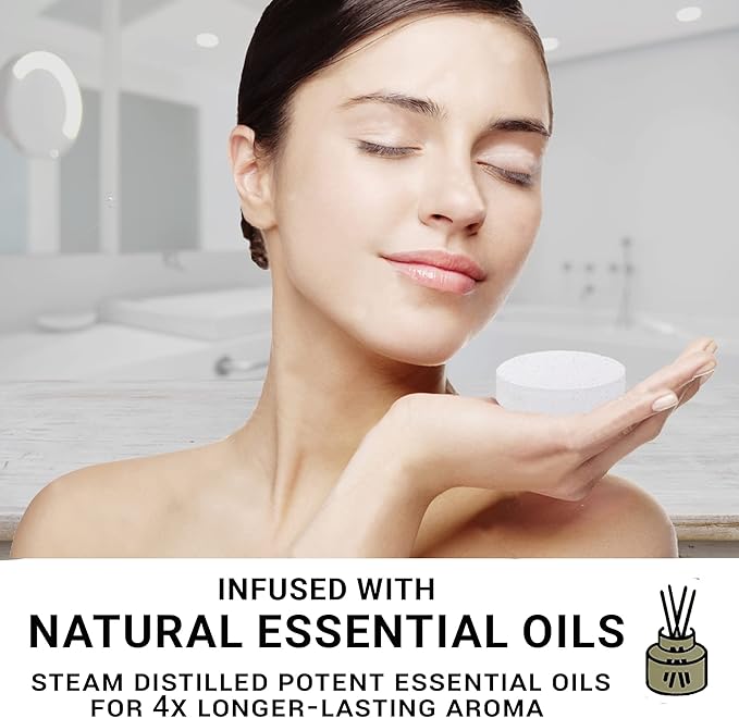 Shower Steamers Aromatherapy - Organic Natural Shower Bombs Vapor Tablets, Aromatherapy for Home Spa, Relaxing Self Care Gift for Men, Women, Stocking Stuffers, Christmas Gifts for Him, Her, Coworker