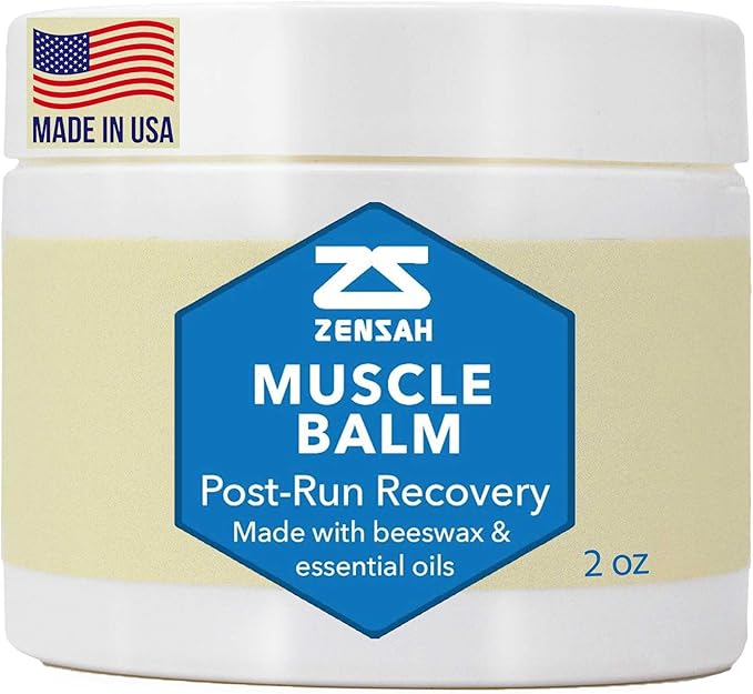 Zensah Recovery Muscle Balm - Relief Cream for Athletes, Rub for Tendonitis, Ankle Sprain, Lower Back, Knee, Shoulder, Neck, Foot, Shin Splints and Cramps