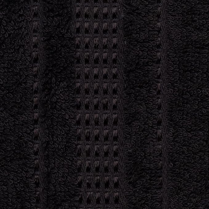 Melissa Linen, Bath Sheet, 100% Turkish Cotton Towel for Bathroom, Absorbent, Quick Dry, Durable and Soft Shower Towel, 35 in x 60 in Large, Spa and Hotel Quality, Jet Black