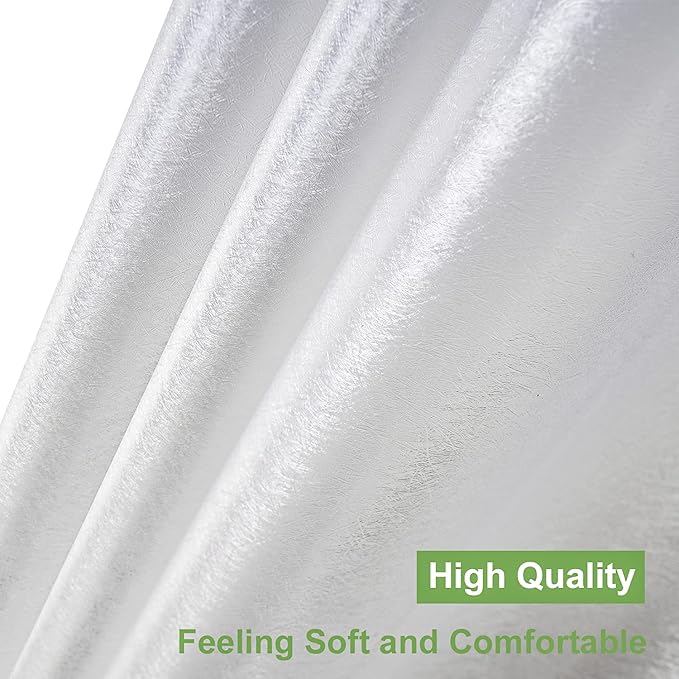 UFRIDAY 72 x 78 inch Long Shower Curtain Liner, EVA Heavy Duty Waterproof Shower Curtain Liner with 5 Magnets for Bathroom, Semi-Transparent,Hotel, Bathtub, 72 x 78 Inches - Frosted