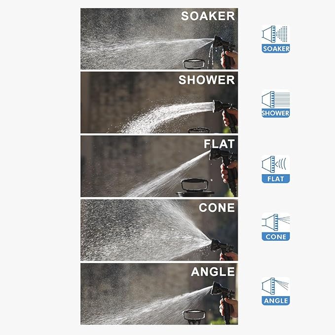Portable Camping Shower, 5l Auto Manual Pressure Shower Pump with 360 Rotating Nozzle, Flow Adjustment Knob & Anti Slip Handle, Versatile Use for Hiking, Travel, Pet Bath