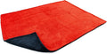 Autofiber [Dreadnought Max] Triple Layer Microfiber Car Drying Towel | Twist Pile | 1400GSM | 1 Pack (30"x40", Red/Black)