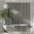 Titanker Shower Curtain Liner, Plastic Shower Liner PEVA 72 x 72 Lightweight Waterproof Shower Curtains for Bathroom with Magnets and Rustproof Grommets, Clear Black
