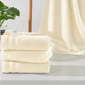 Bath Hand Towels Set of 4, 14"x30" - 100% Cotton | Light Weight | Thick 480 GSM | Soft | Absorbent, Yellow Hand Towels for Bathroom | Showering | Guest Use, Bathroom Essentials & Home Decor