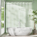 Amazer Clear Shower Curtain Liner, 72x65 Plastic Shower Liner PEVA Medium Weight Inside Shower Curtain for Bathroom with Rustproof Grommets