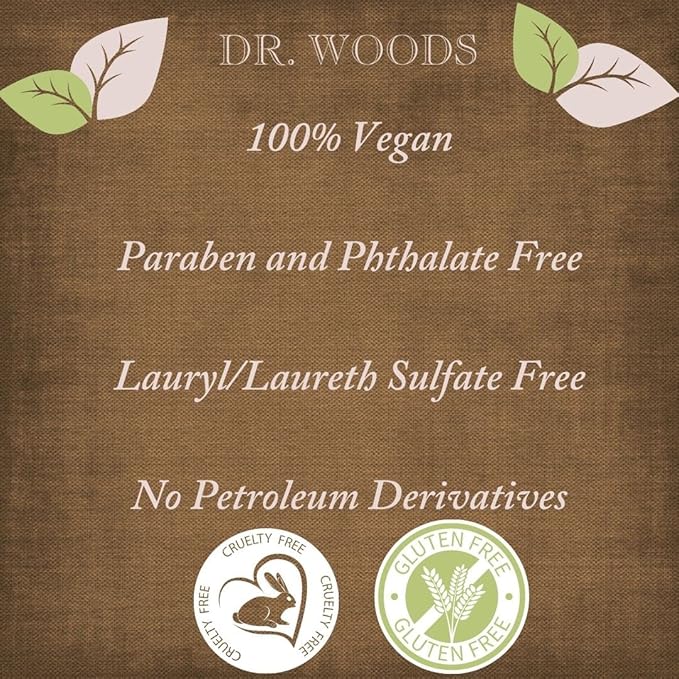 Dr. Woods Pure Almond Oil Liquid Castile Soap - Natural Cleanser for Face, Hands, and Body, for Men and Women - 32 Fl Oz