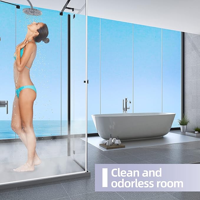POZIA Shower Door Bottom Seal Frameless Glass Shower Door Seal Strip Clear Vinyl Durable Stop Shower Leaks and Create a Water Barrier Ultra Clear (1PACK-1/4in)