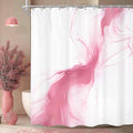 Cinbloo Pink Shower Curtain 60Wx72H Abstract Marble Ombre Modern Ink Texture Cute Elegant Luxury Bathroom Curtain Set Smoke Shapes Minimalist Simple Girls Girly Women Bath Bathroom Accessories Decor