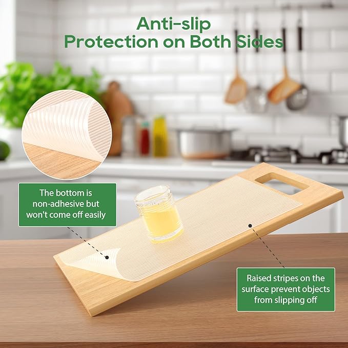 Anoak Shelf Liner, 14 Inches x 20 FT(240 Inch) Non-Slip Cabinet Liner, Washable Waterproof Durable Non Adhesive Shelf Liners for Kitchen, Drawer, Refrigerator