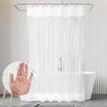 PEVA Shower Curtain, 72 x 72 Water Repellent Premium Bathroom Shower Curtain with 3 Magnetic Weights for Shower Stall, Bathtubs (Star)