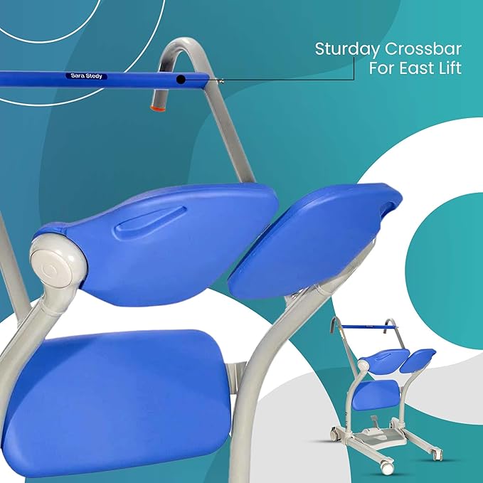 ArjoHuntleigh Sara Stedy Sit to Stand Manual Patient Lift Aid | Fully Assembled Elderly Assistance Products | Holds up to 400 Pounds | Intended for Users 4'11" - 6'6"