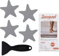 Anti Slip Shower Stickers, 24 PCS Safety Bathtub Stickers Adhesive Decals with Premium Scraper (Gray)