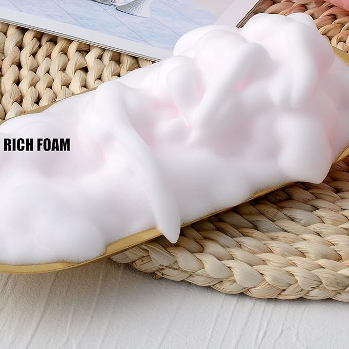 2 Oz Empty Foam Pump Bottle (12PCS) Travel Foaming Soap Dispenser for Hand Soap, Lash Shampoo Cleanser (Black&Rose Gold)