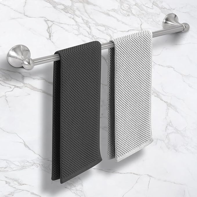 Brushed Nickel 5 Piece Bathroom Hardware Set Towel Rack Set Adjustable Expandable Bathroom Accessory kit Towel Bar for Bath Wall Mounted