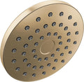 Delta PivotPro Brushed Gold Rain Showerhead, Single Setting 7 Inch Round Shower Head, Showerheads, 1.75 GPM Flow Rate, Champagne Bronze 75104CZ