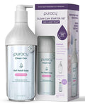 Puracy Gel Hand Soap Clean Can Starter Set - Plant-Powered Natural Hand Soap As Seen on TikTok, Non-Toxic, Sulfate-Free Liquid Gel Handwash (Lavender & Vanilla, 14.4 fl oz)
