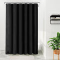 Barossa Design Black Long Shower Curtain Liner 78" Height - 3 Magnets & Waterproof Lightweight PEVA Shower Liner for Bath Tub, PVC Free, Metal Grommets, Black, 72x78