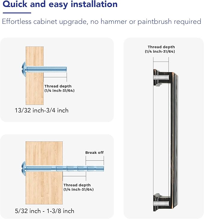Ravinte Hardware 5 Pack Oil Rubbed Bronze Cabinet Pulls, 5 Inch (128mm) Hole Center Zinc Alloy Drawer Handles for Kitchen Cabinets, Cupboards, Dressers, Square Solid Metal Hardware
