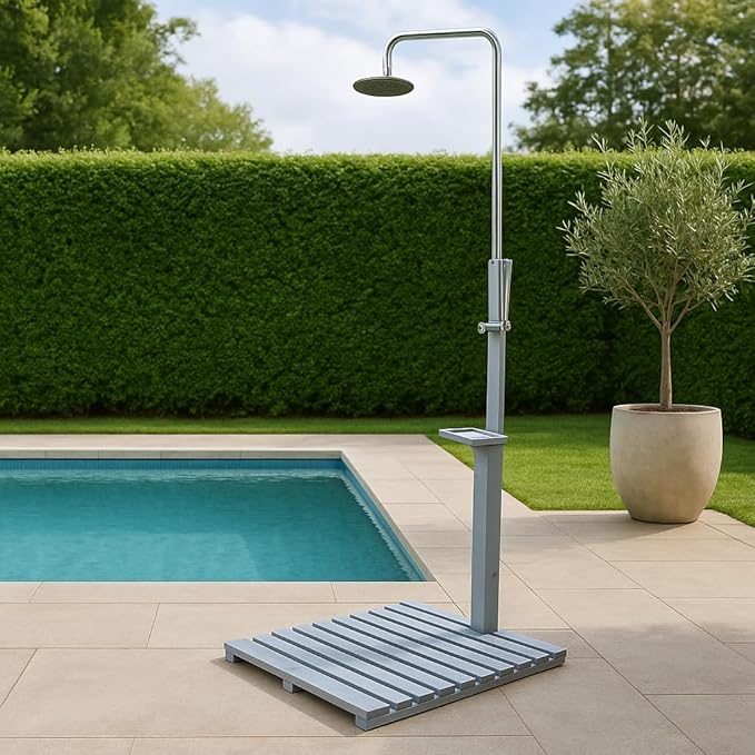 Outdoor Garden Pool Shower with Chassis Board for Outdoor Backyard Poolside Beach Pool Spa