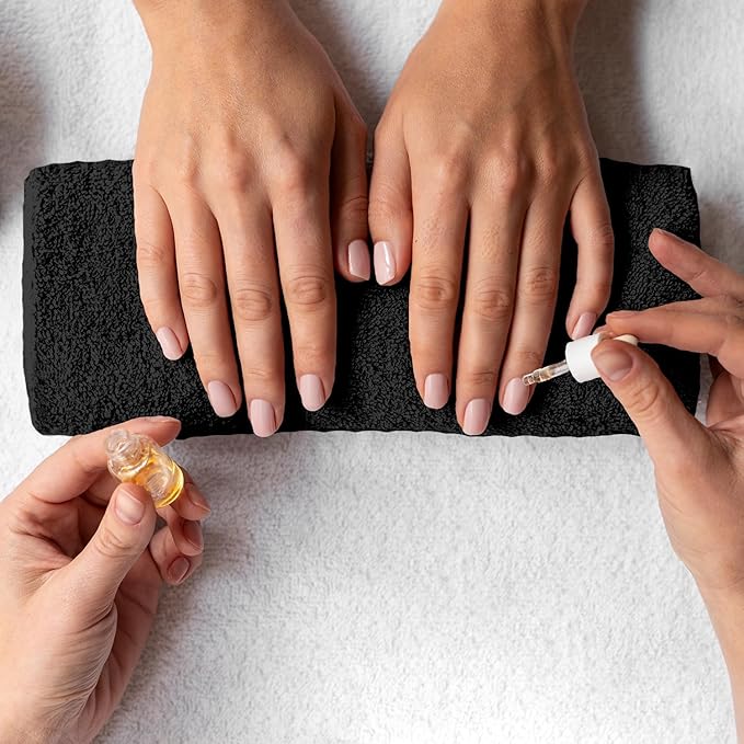 50 PK Saloon Towel Black