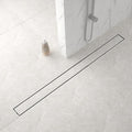 Linear Shower Drain 36", Brushed Floor Drain with Tiled Insert Grate & Hair Strainer, 304 Stainless Steel Bathroom 2-in-1 Tiled in Drain, CUPC Certified (Brushed, 36'')
