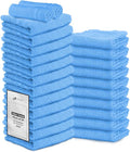 Hand Towels (Pack of 24) Light Blue Economy Salon Towels - 100% Cotton Spa Towel– 16 x 27 Inches Highly Absorbable, Facial, Gym, Hair Towels Face Towels Bulk