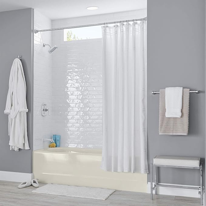 American Standard 2390202.222 Princeton 60 in. x 30 in. Americast Apron-Front Bathtub with Left Hand Drain, Linen