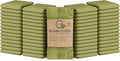 Softolle 100% Cotton Washcloths 60 Pack (12x12 Inches) Soft, Highly Absorbent Washcloth, Face Towels, Wash Cloths for Face, Ring Spun, Bulk Pack (Sage Green)