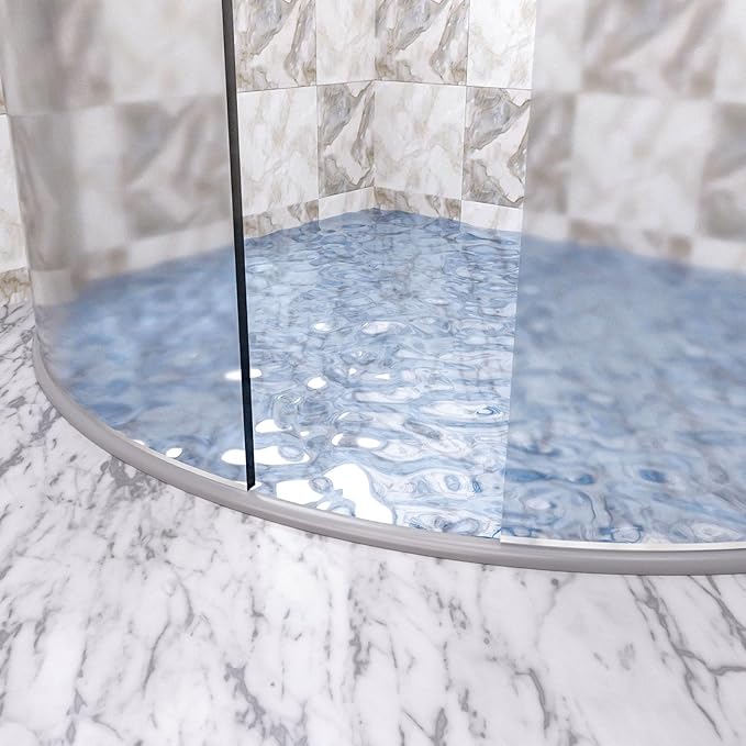 67" Shower Threshold Water Dam, Self-Adhesive Shower Barrier and Kitchen Water Stopper sealing Retention System Rubber Shower Guard Dam for Dry And Wet Separation Caulk Seal Strip Edge Trim