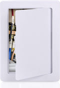 Plumbing Access Panel for Drywall 6 x 9 Inch Plastic Access Door Removable Wall Access Panel Ceiling Reinforced Hinged Durable White