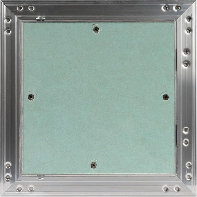 8" x 8" Inch Aluminum Drywall Access Panel - Service Shaft Door - Plumbing, Electricity, Heating, Alarm Wall Inspection hatch for Drywall - Bathroom Service Access Hole Cover