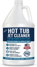 Hot Tub Jet Cleaner & Spa Line Flush – Deep Plumbing & Pipe Purge – Hot Tub System Flush Cleaner for Jets, Lines & Tubes – Designed to Remove Sludge, Grime & Yuck – Made in USA – 1 Gallon