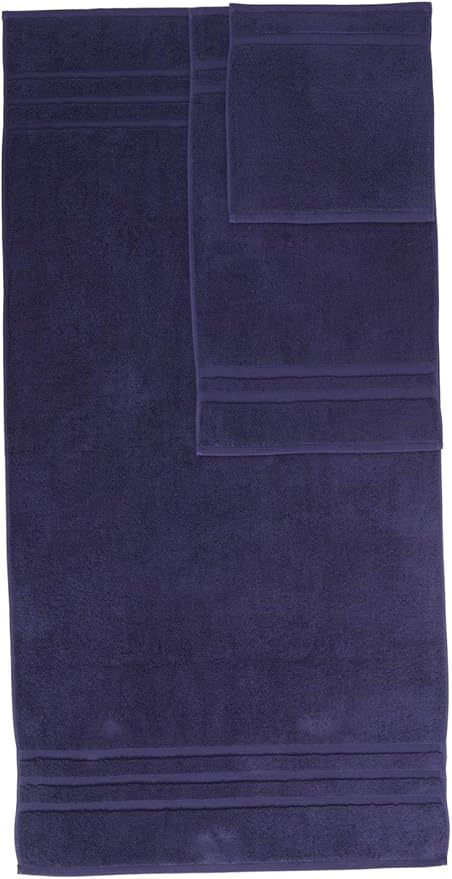 Veteran Textile LLC, Luxury Hotel & Spa, Turkish Cotton, 6 Pieces Towels Set, Max-Softness by Veteran Textile (Navy Blue)
