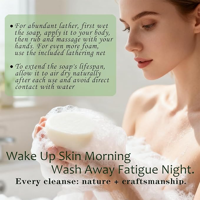 Rebalancing Soap Bar for Face & Body & Bath 3Pack 3.3Oz, with Premium Amino Acid Essential Oils, Plant Based Cold Process Cleansing Bar Soap Wash for Women and Men All Skin