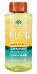Tree Hut Pineapple Foaming Gel Wash, Hydrating & Moisturizing Body Wash with Shea Butter & Nourishing Essential Oils, Daily Cleanser for Soft Smooth Skin, 18 fl oz