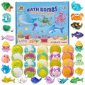 Bath Bombs for Kids with Surprise Inside, 20 Pack Luxury Bath Salt with Bath Toys, Natural Bath Balls for Kids