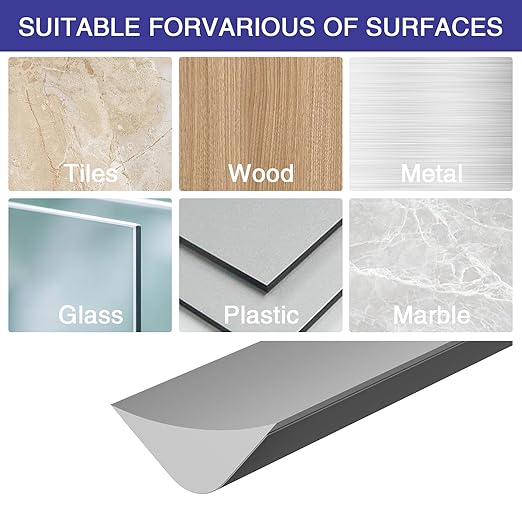 Flexible Molding Trim, Flexible Bendable Adhesive Caulking Strip, Molded Trim, Peel and Stick Home Decorative Edge for Bathroom, Kitchen, Floor, Wall (Grey, 0.83in x 0.24in x 20ft)